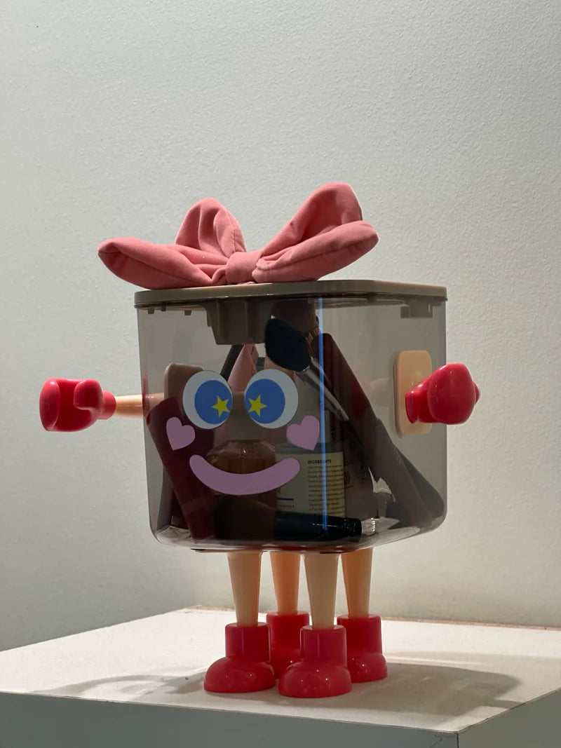 Cartoon Makeup Organizer Box with Legs