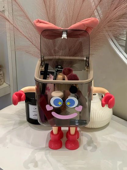 Cartoon Makeup Organizer Box with Legs