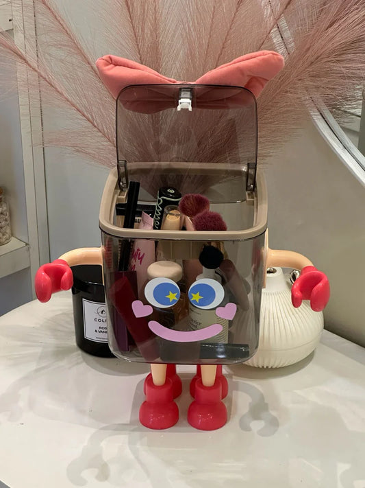 Cartoon Makeup Organizer Box with Legs