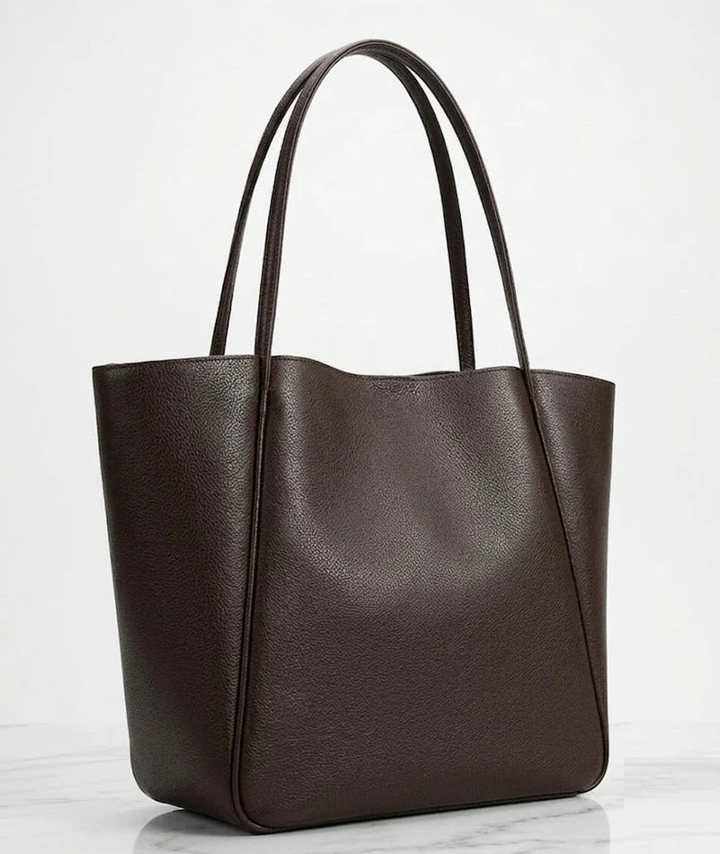 Classic Leather Tote Bag for Women