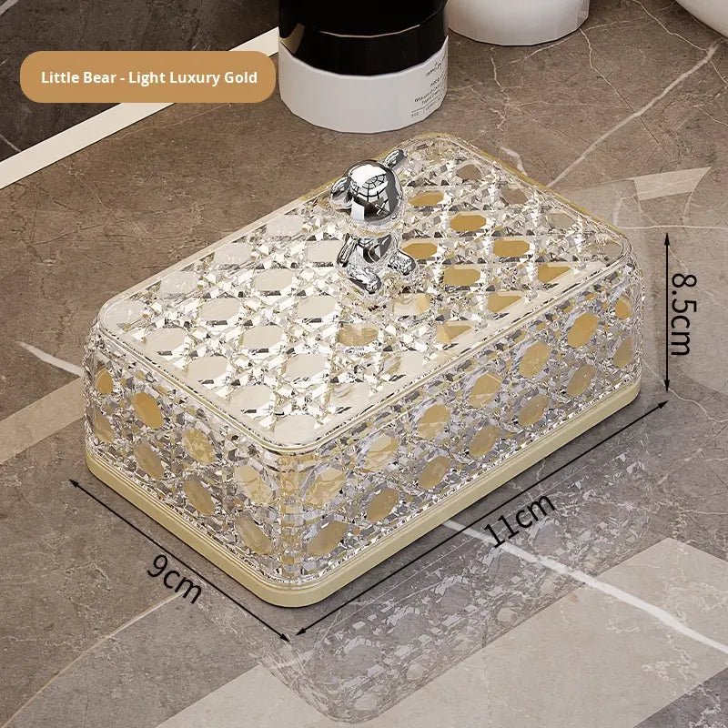 Diamond Design Soap Holder with Lid