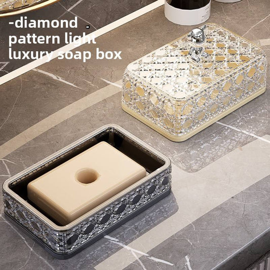 Diamond Design Soap Holder with Lid
