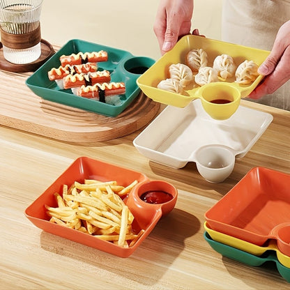 Serving Platter Set with Dip Bowl
