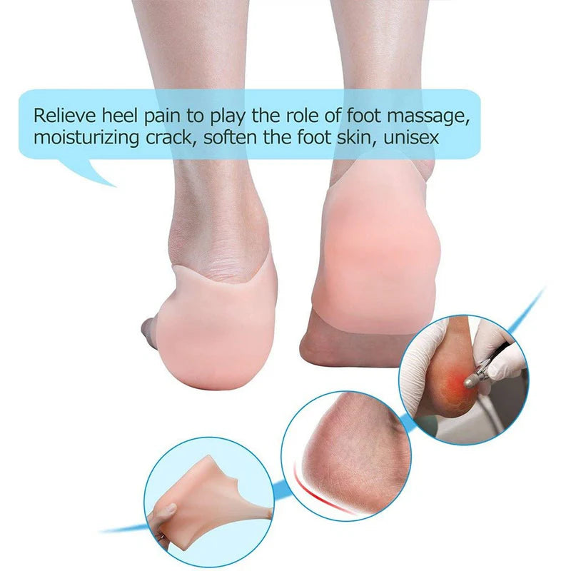 Silicone Heel Anti-Crack Socks