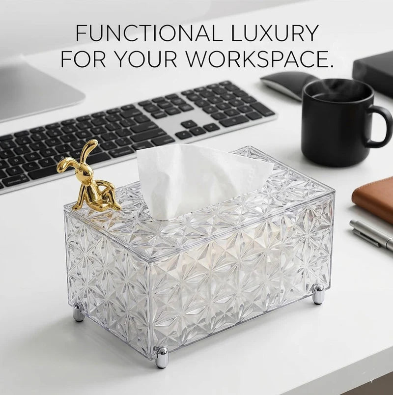 Tissue Box with Storage Tray